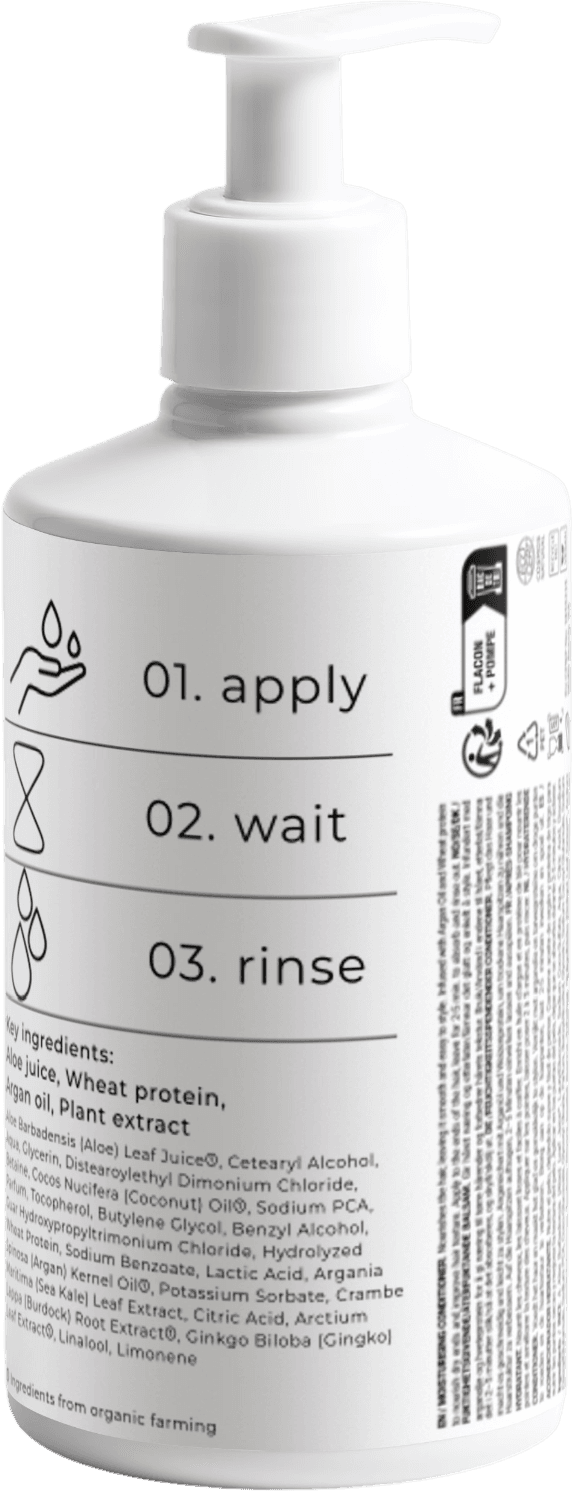 CORE. daily nourishing conditioner, ingredient panel